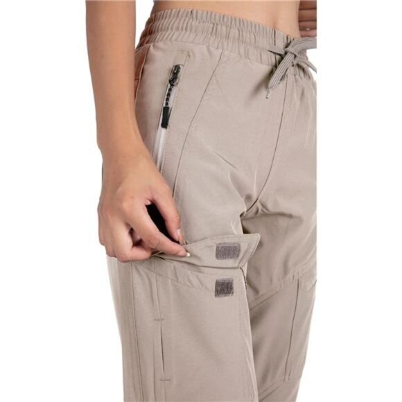 Women's Nude Athletic Hiking Cargo Joggers Outdoor Workout Lightweight‎  Pants - Picture 6 of 7